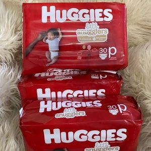 Huggies Preemie Diapers 4 packs